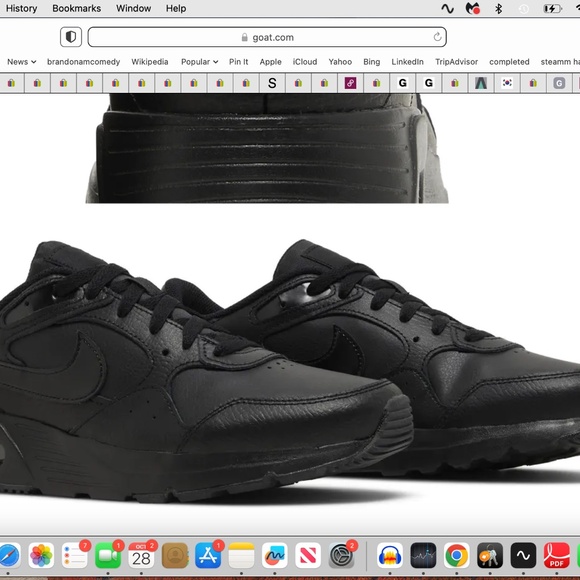 Nike Air Max SC triple black ALL LEATHER * fairly rare - Picture 13 of 16